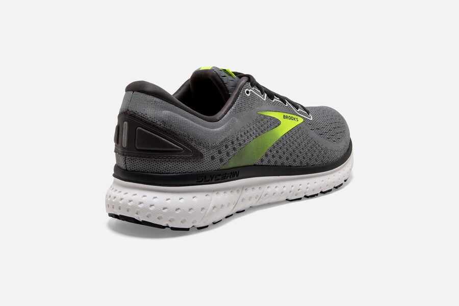 Brooks Running Shoes Mens Grey - Glycerin 18 Road - 7105-YPZMK